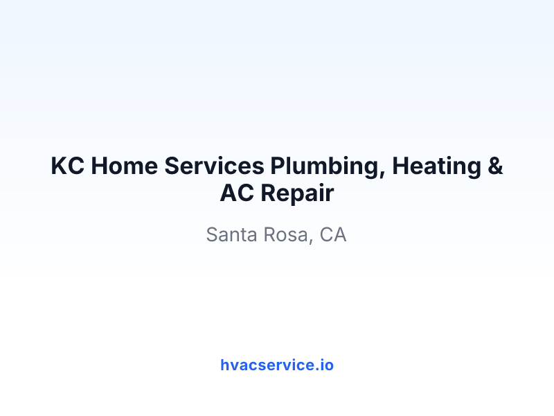 KC Home Services Plumbing, Heating & AC Repair
