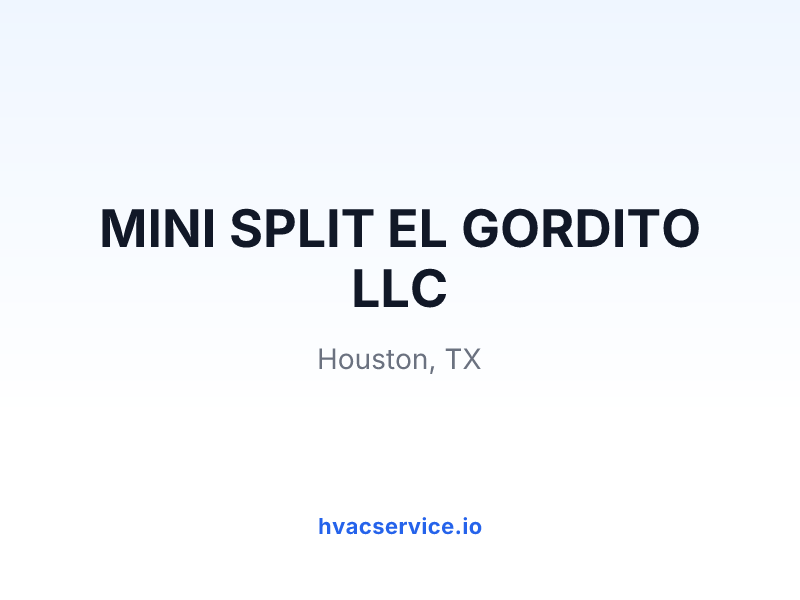 MINI SPLIT EL GORDITO LLC
