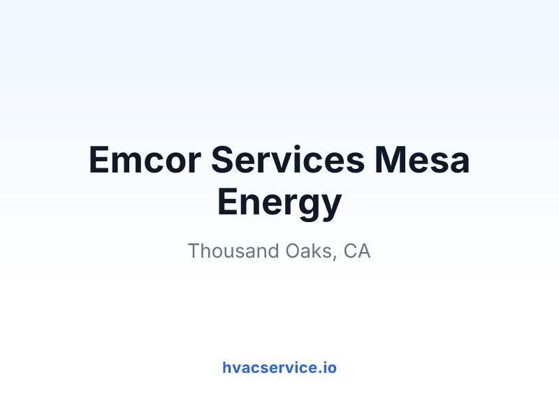 Emcor Services Mesa Energy