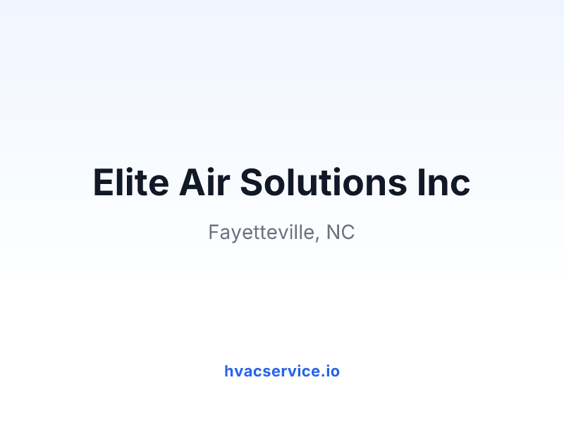 Elite Air Solutions Inc