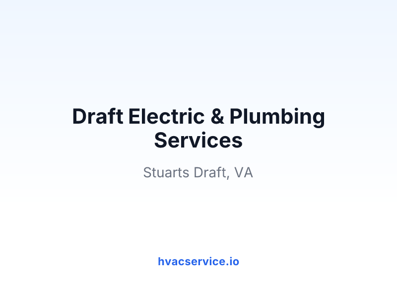 Draft Electric & Plumbing Services