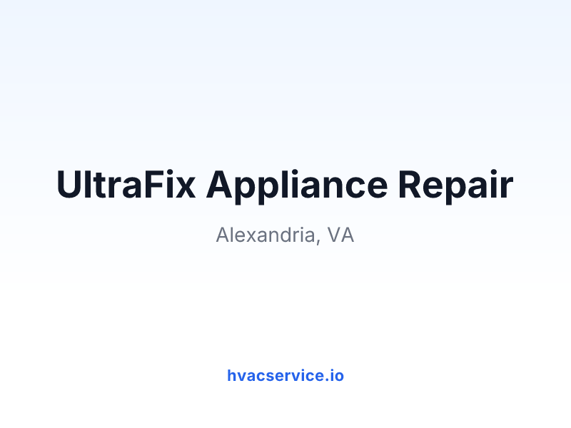 UltraFix Appliance Repair