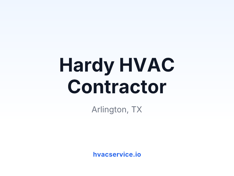 Hardy HVAC Contractor