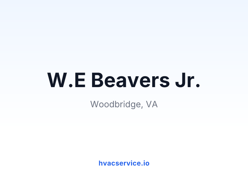W.E Beavers Jr.