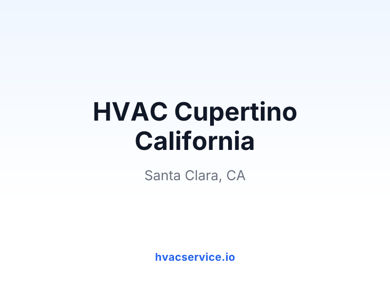 HVAC Cupertino California