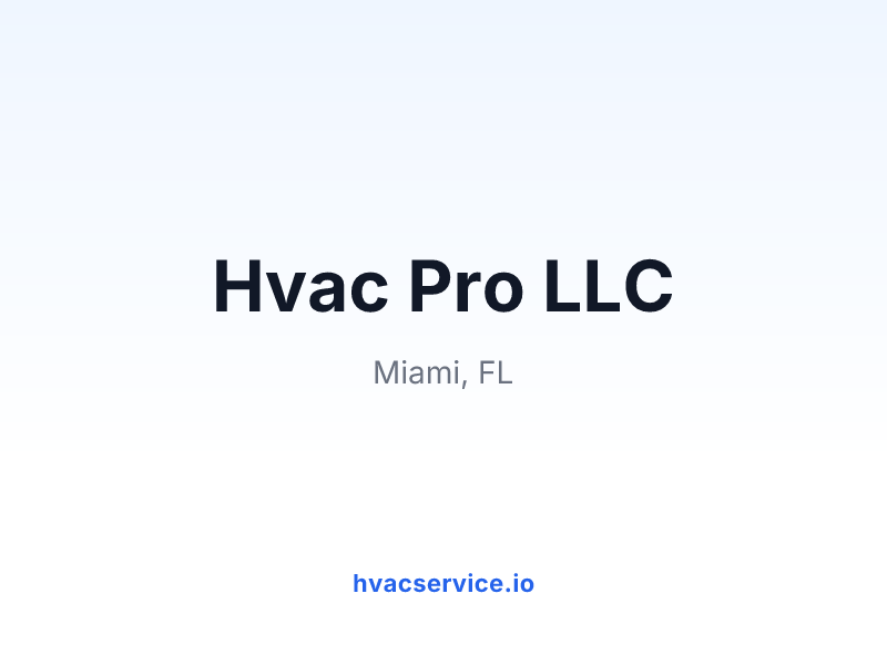 Hvac Pro LLC