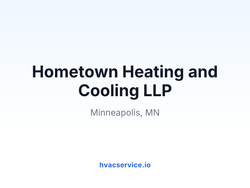 Hometown Heating and Cooling LLP