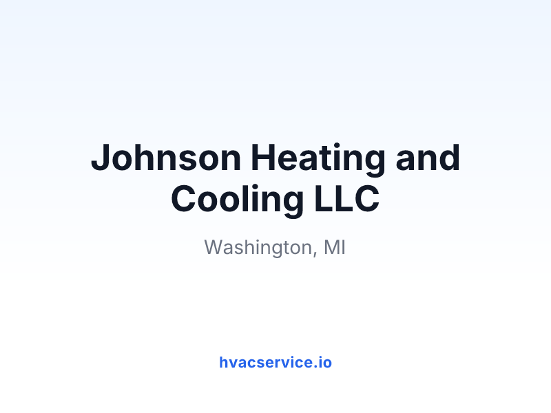 Johnson Heating and Cooling LLC