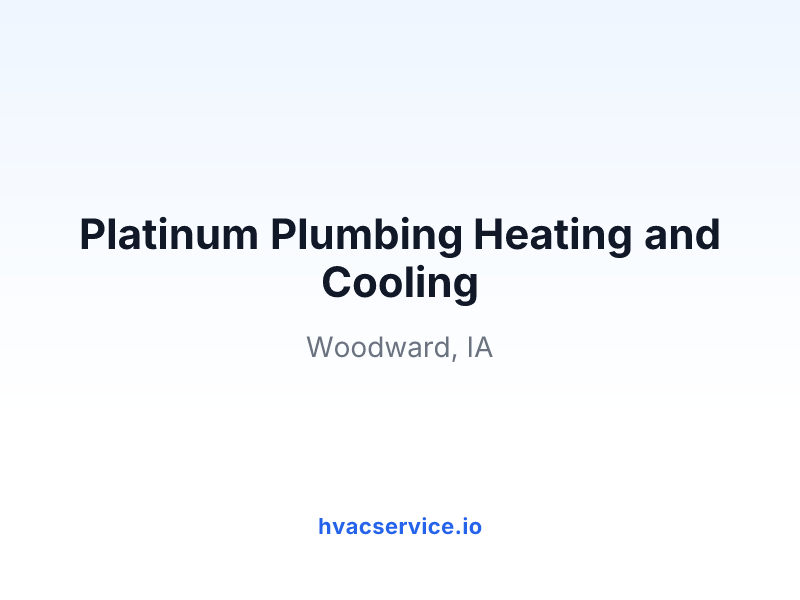 Platinum Plumbing Heating and Cooling
