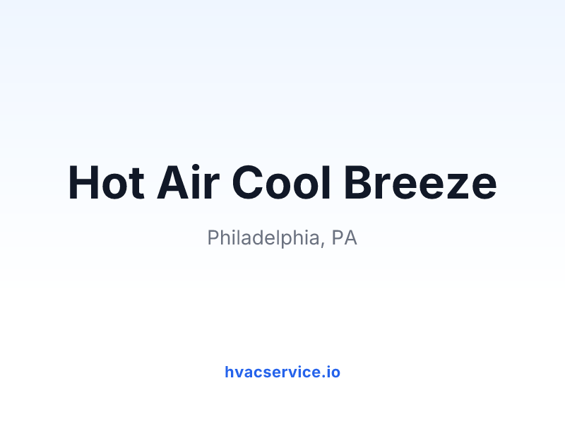 Hot Air Cool Breeze