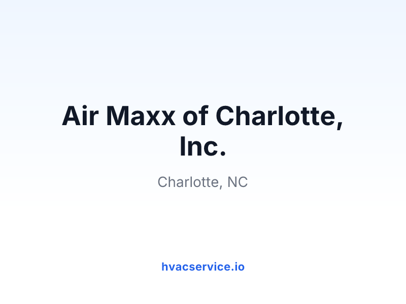 Air Maxx of Charlotte, Inc.