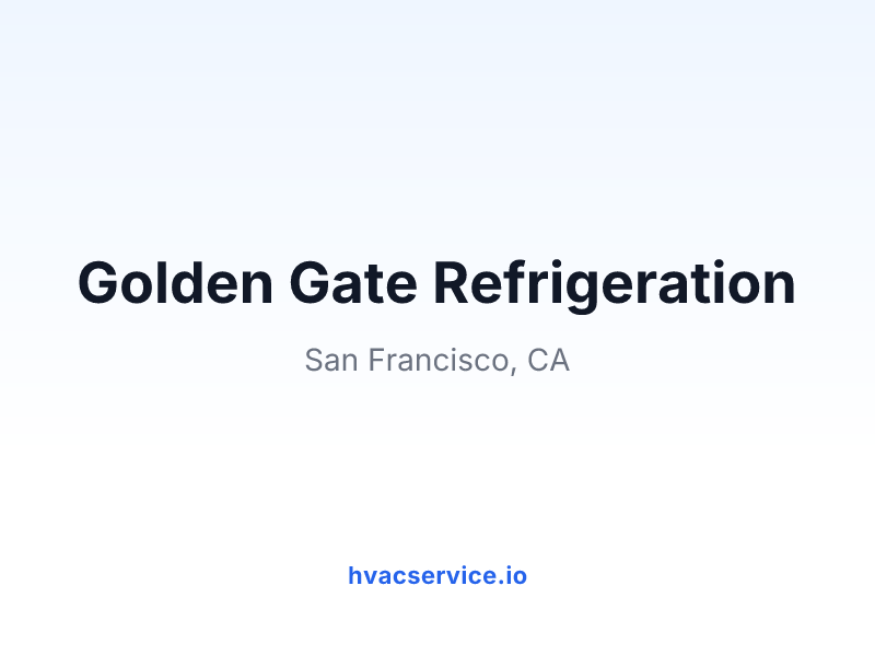 Golden Gate Refrigeration