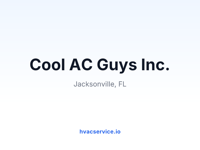 Cool AC Guys Inc.