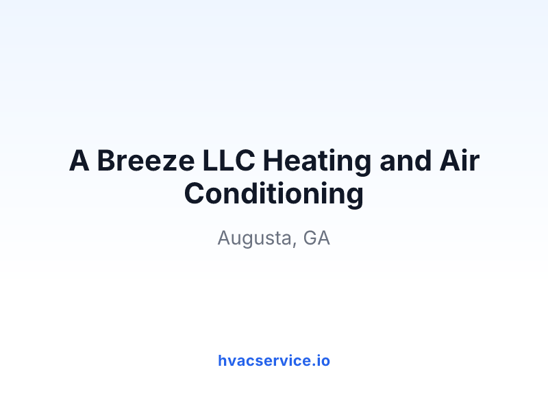 A Breeze LLC Heating and Air Conditioning