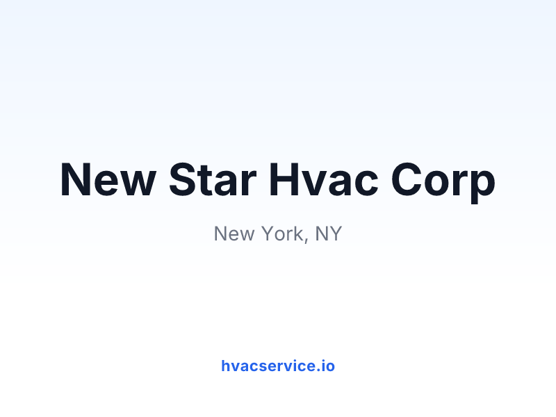 New Star Hvac Corp