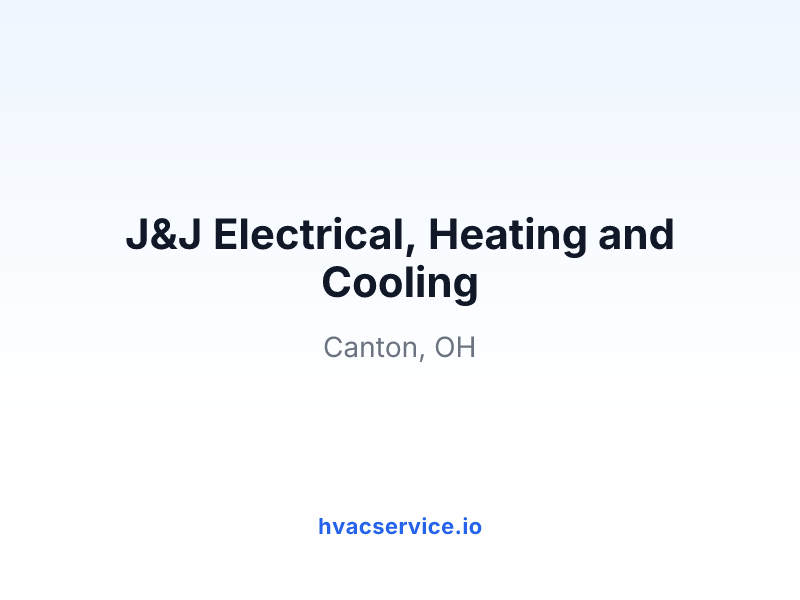 J&J Electrical, Heating and Cooling