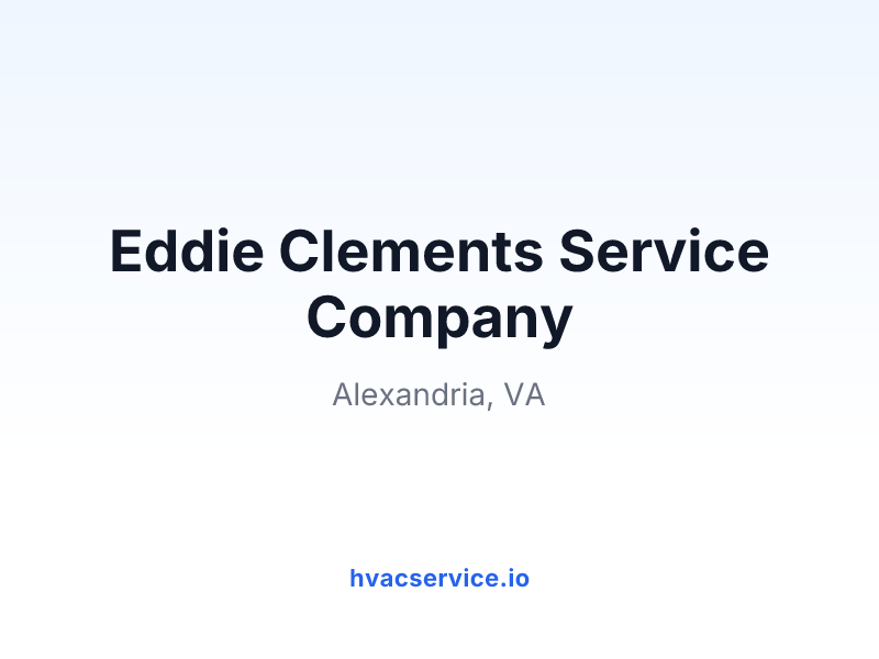 Eddie Clements Service Company