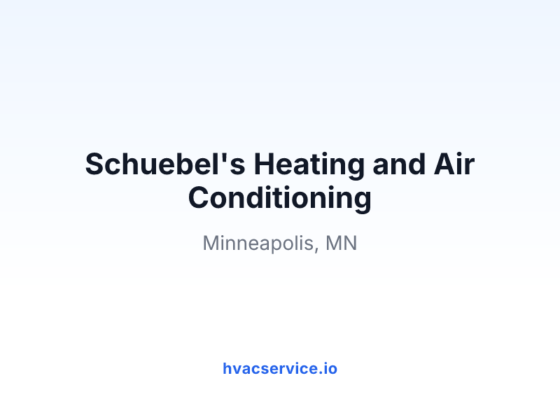 Schuebel's Heating and Air Conditioning