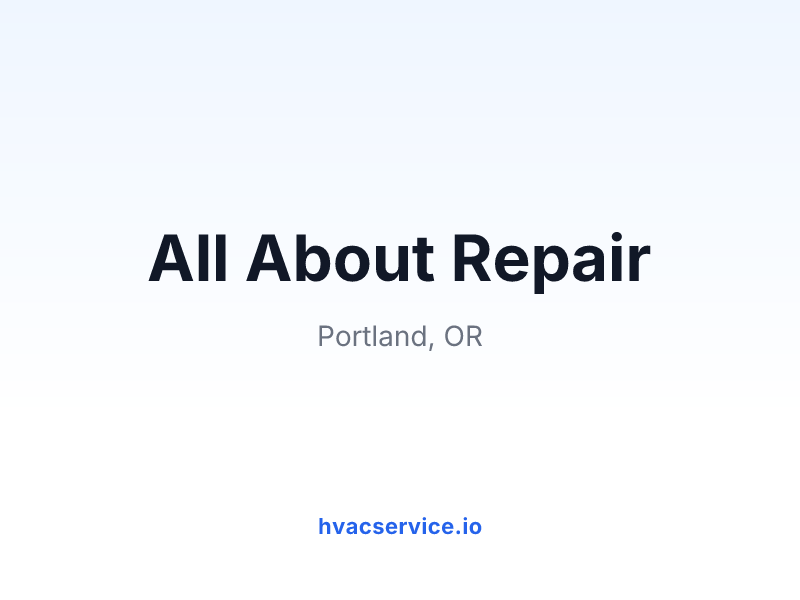 All About Repair