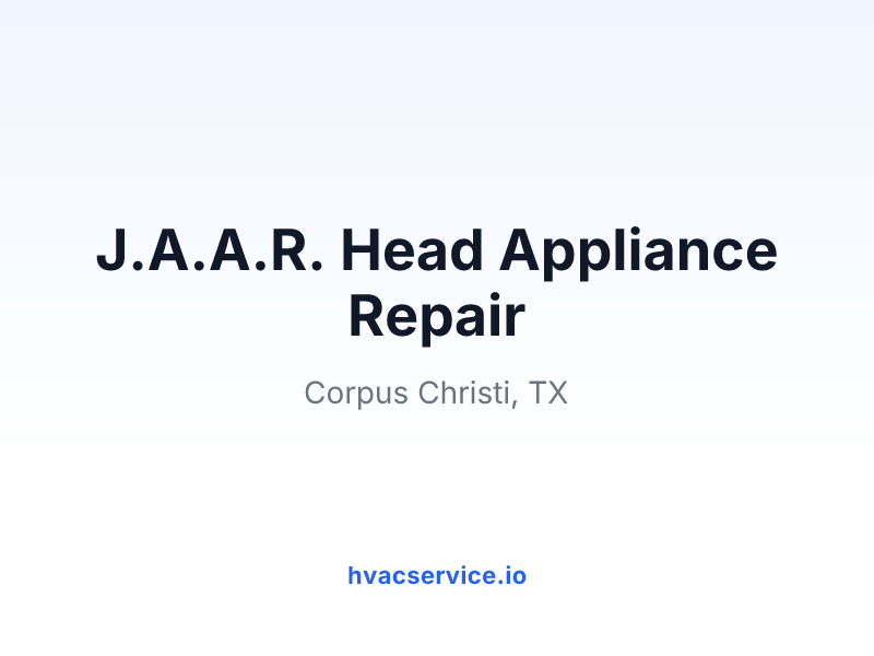 J.A.A.R. Head Appliance Repair