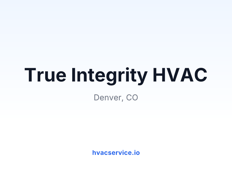 True Integrity HVAC