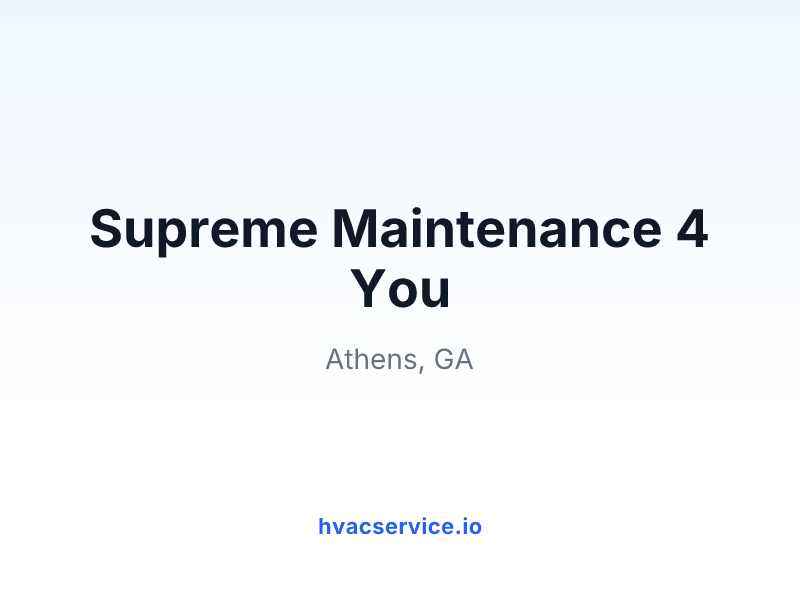 Supreme Maintenance 4 You