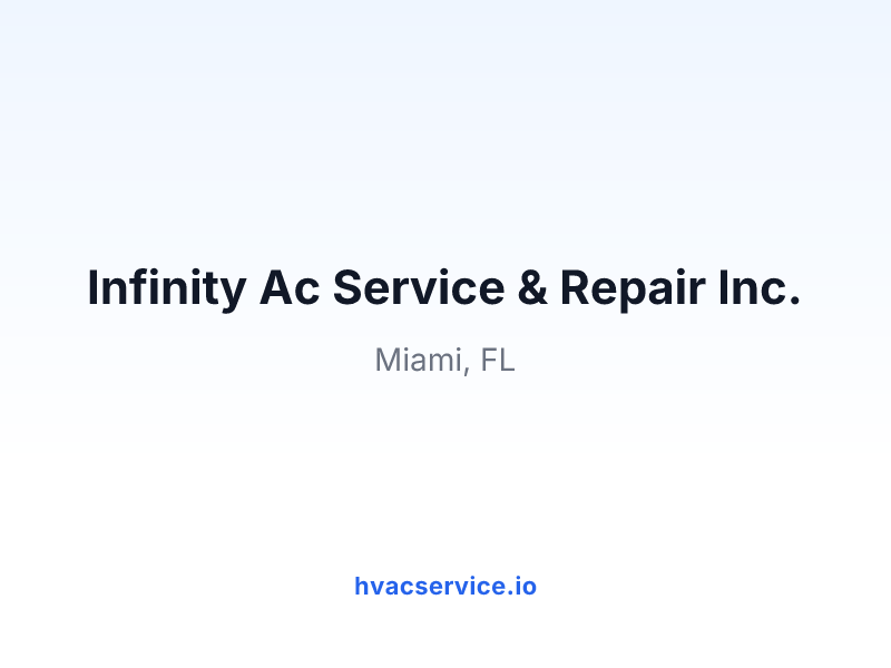Infinity Ac Service & Repair Inc.