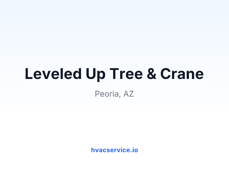 Leveled Up Tree & Crane