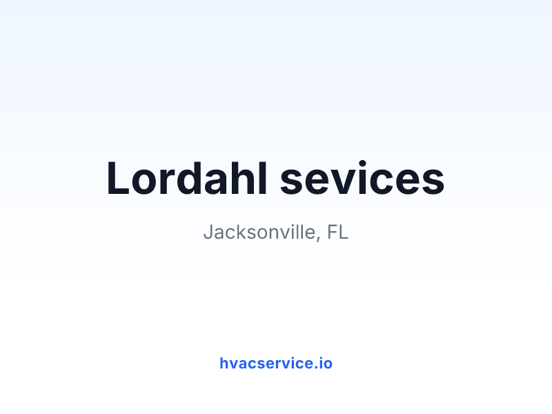 Lordahl sevices