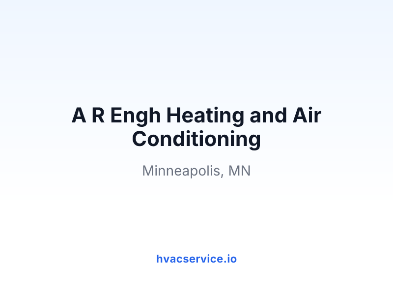 A R Engh Heating and Air Conditioning