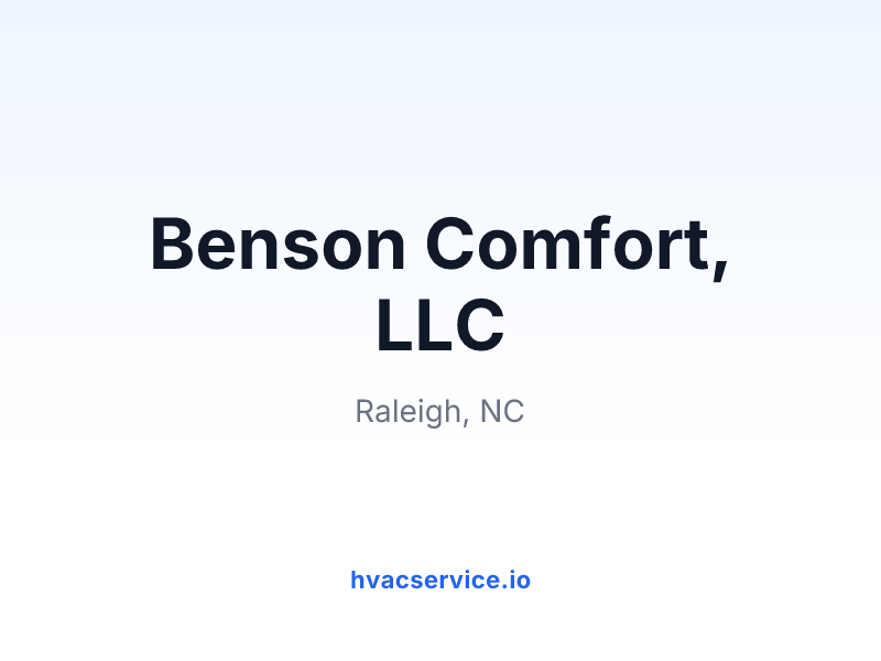Benson Comfort, LLC