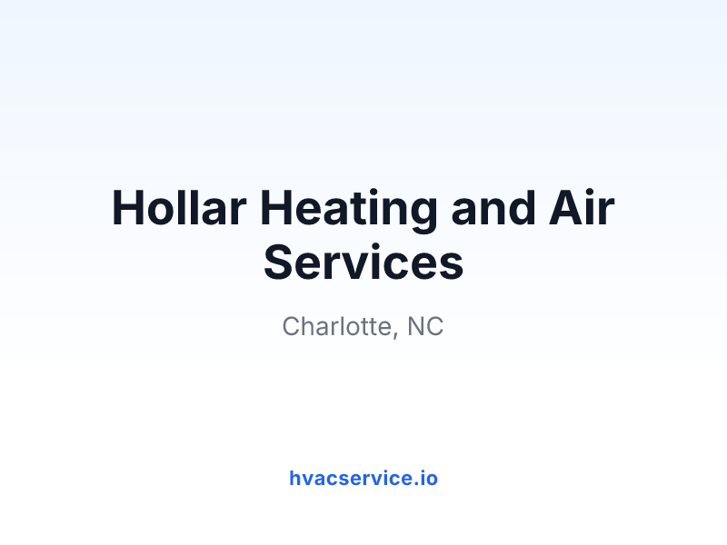 Hollar Heating and Air Services