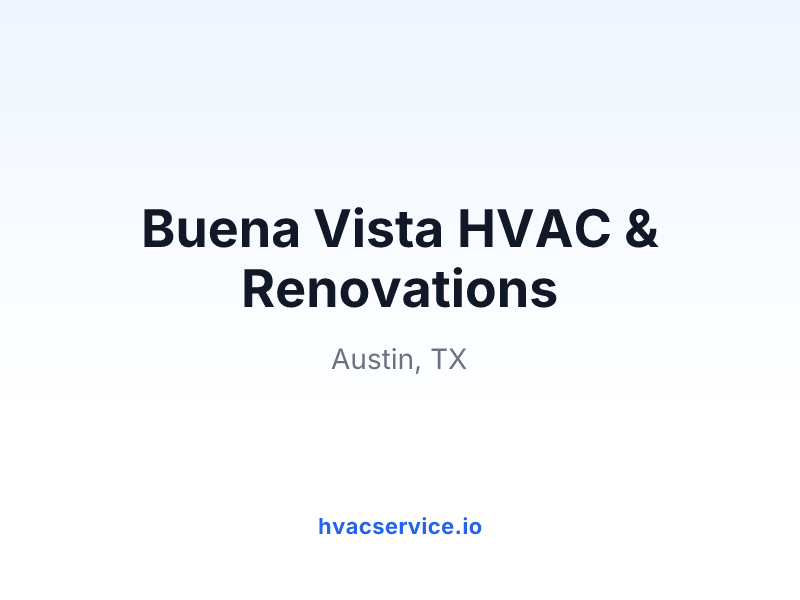 Buena Vista HVAC & Renovations