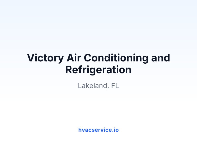 Victory Air Conditioning and Refrigeration