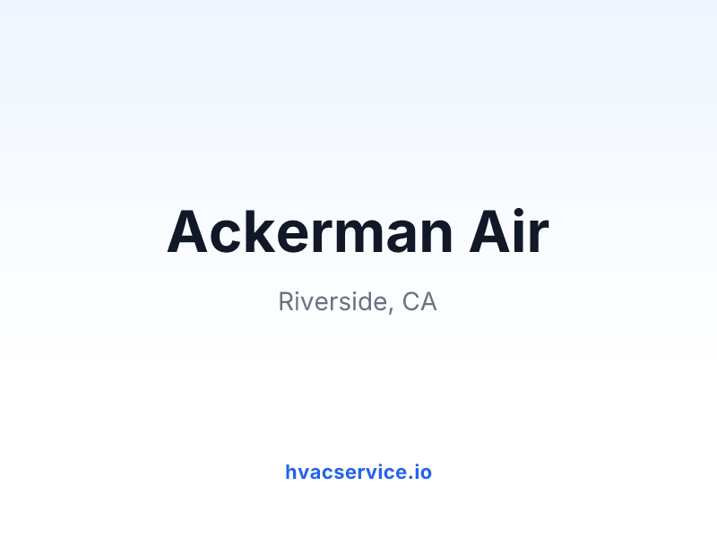 Ackerman Air