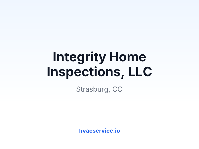Integrity Home Inspections, LLC