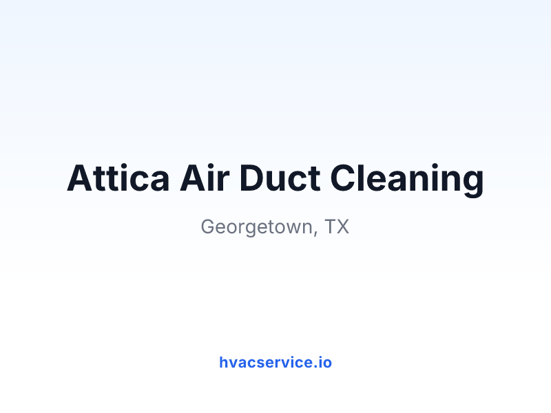 Attica Air Duct Cleaning