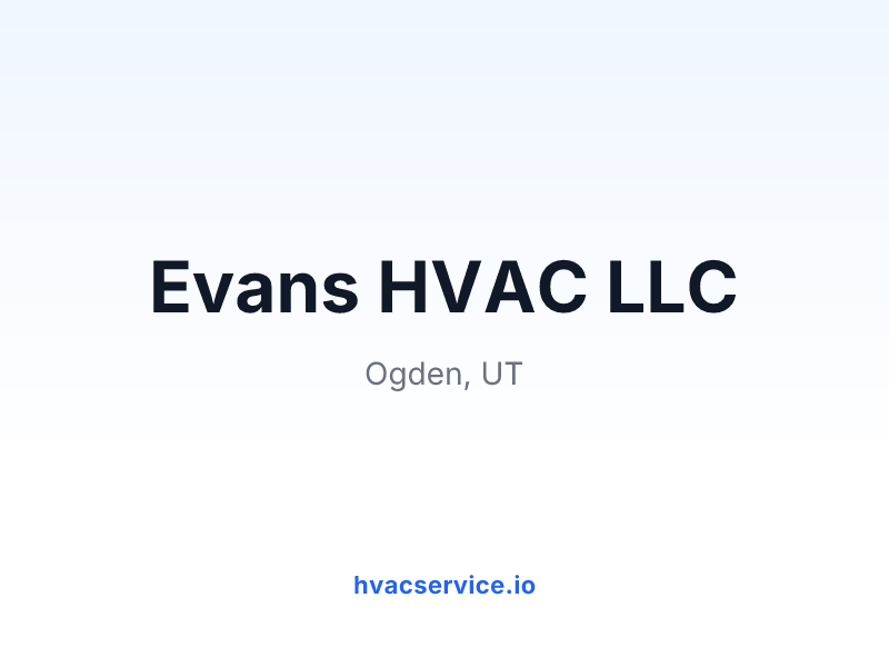 Evans HVAC LLC