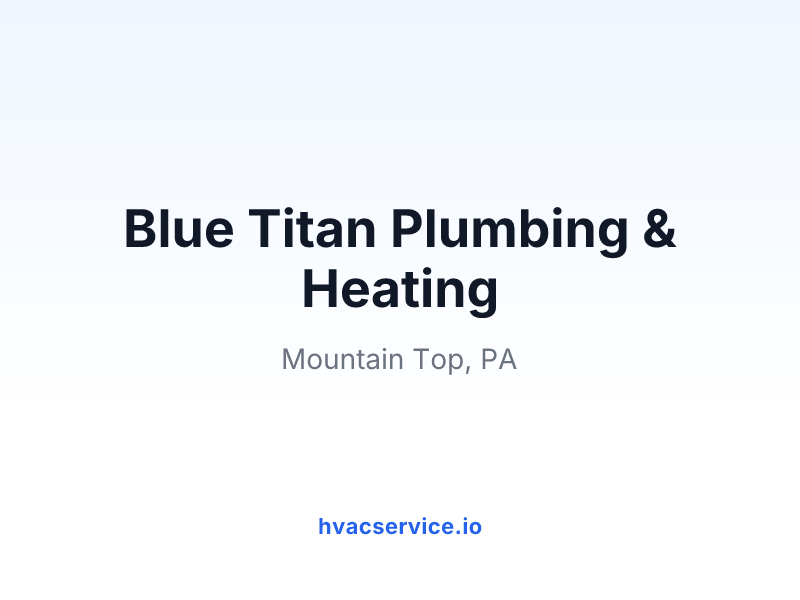 Blue Titan Plumbing & Heating