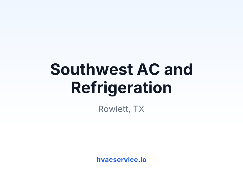 Southwest AC and Refrigeration