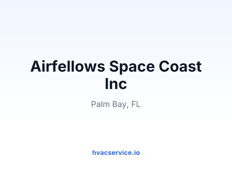 Airfellows Space Coast Inc