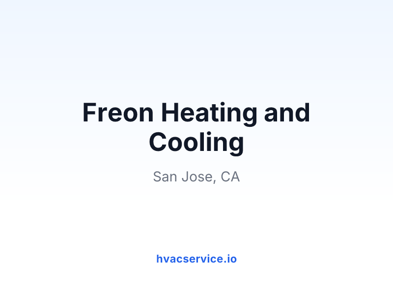 Freon Heating and Cooling