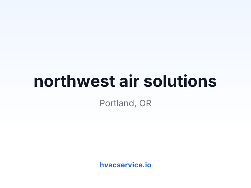 northwest air solutions