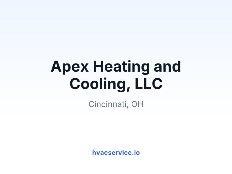Apex Heating and Cooling, LLC