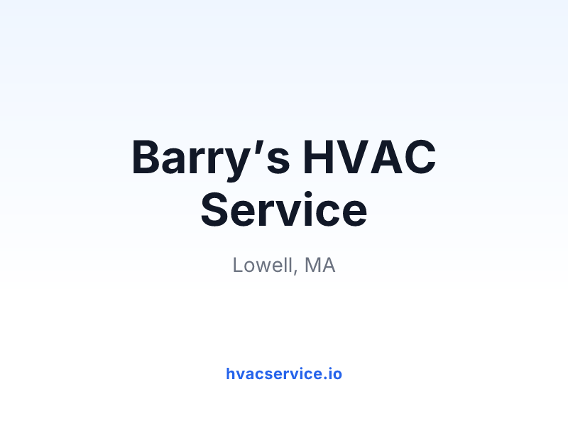 Barry’s HVAC Service
