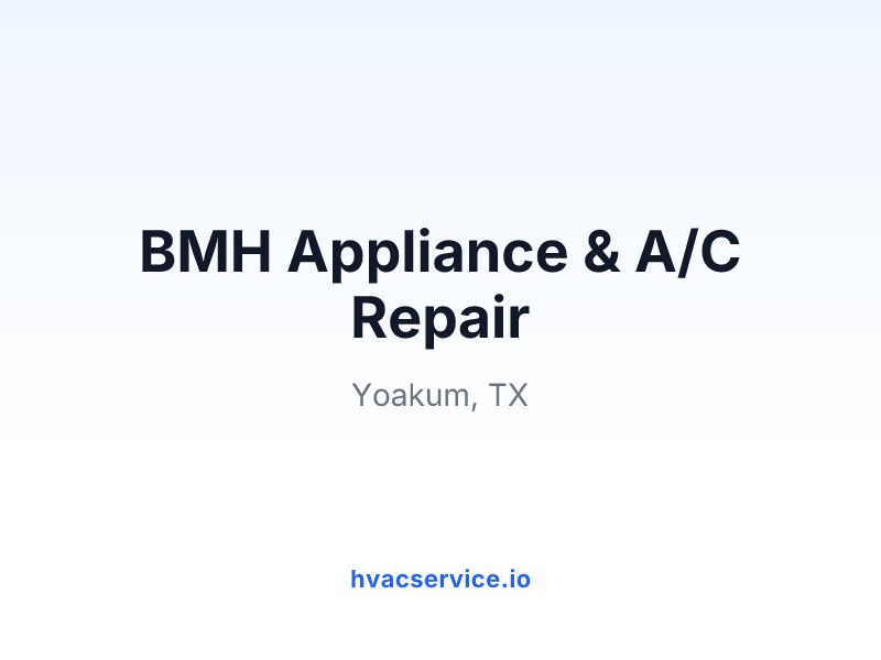 BMH Appliance & A/C Repair