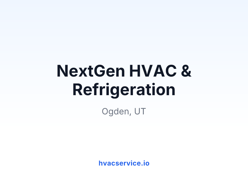NextGen HVAC & Refrigeration