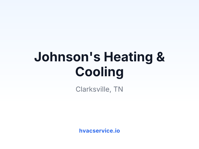Johnson's Heating & Cooling