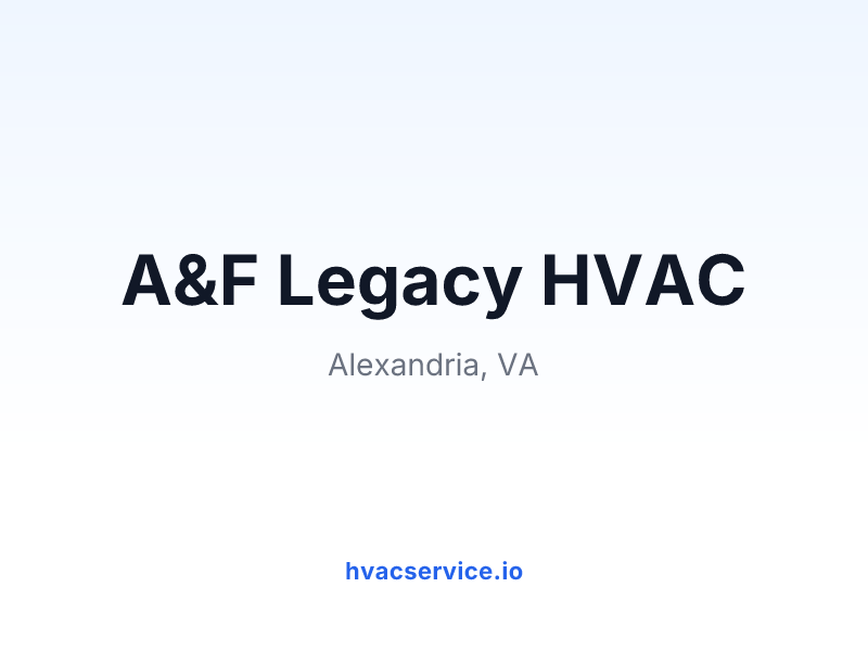 A&F Legacy HVAC