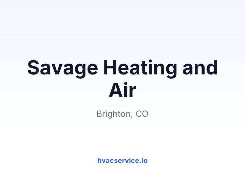 Savage Heating and Air